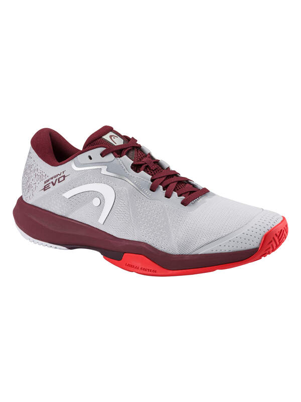 Sprint Evo 4.0 Men's Tennis Shoes – Light Grey/Red