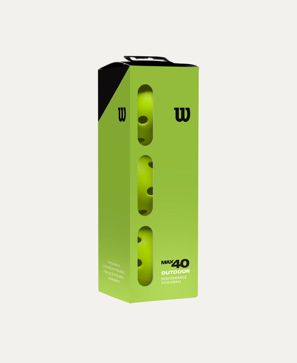 Max 40 Outdoor Pickleballs 3-Pack Green